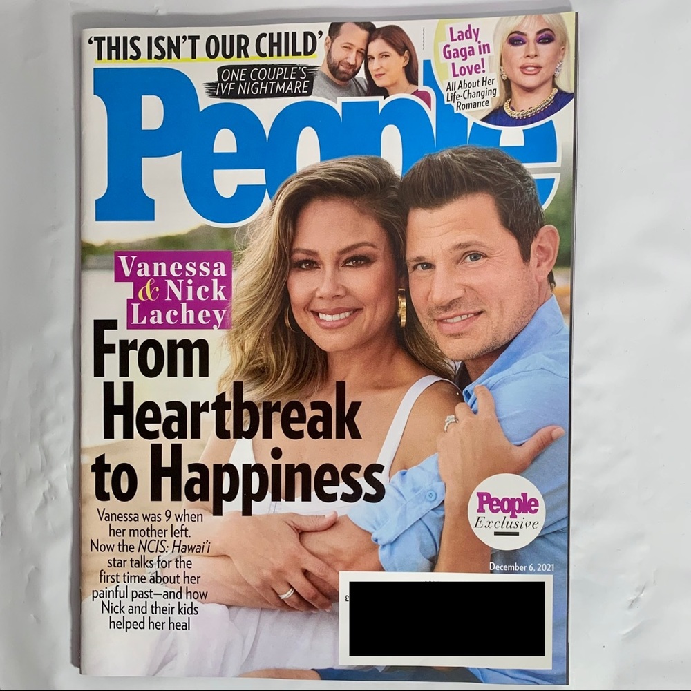 People Magazine December 6 2021 Vanessa and Nick Lachey Lady Gaga IVF Nightmare